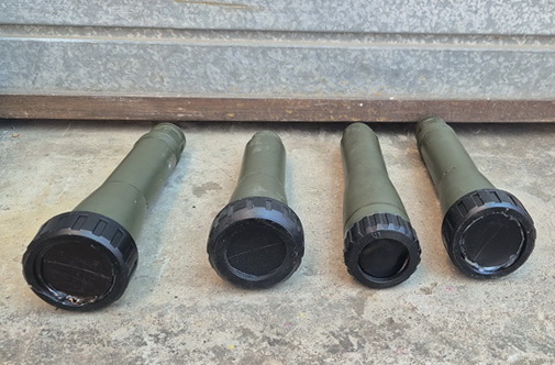 bomba granada pieza proyectil ficticio 26-30x8 4u